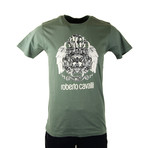 Lion Wing Graphic T-Shirt // Green (XL)