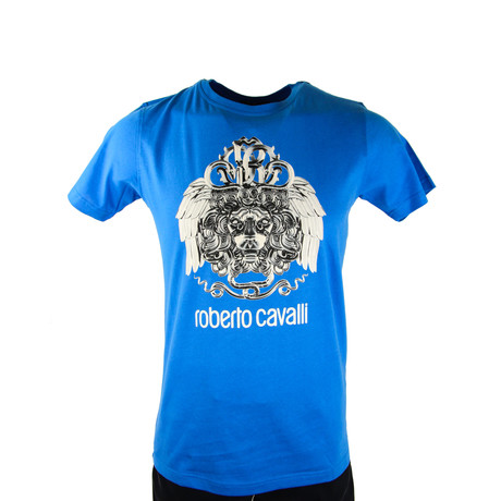 Lion Wing Graphic T-Shirt // Blue (S)