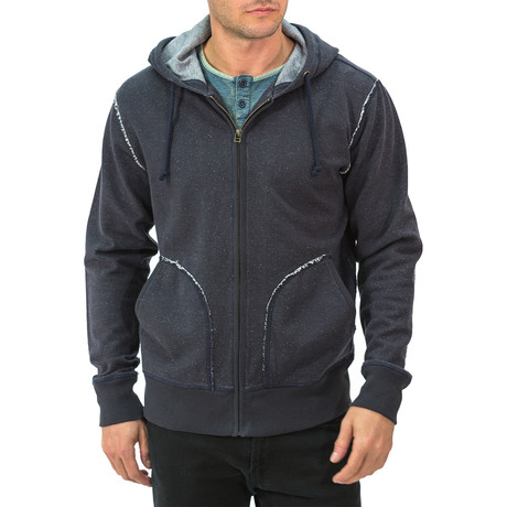 Long Sleeve Hoodie // Navy (S)