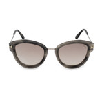 Women's Mia Sunglasses // Gray Havana + Silver Mirror