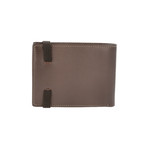 Men's Heritage // Stamp Leather Strap Close Wallet // Brown