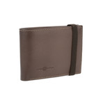 Men's Heritage // Stamp Leather Strap Close Wallet // Brown