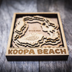 Mario Kart // Koopa Beach (6"W x 7"H x 1.5"D)