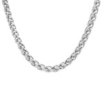 Wheat Chain Necklace // Silver