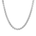 Wheat Chain Necklace // Silver