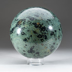 Polished Museum Quality Kambaba Jasper Sphere + Acrylic Display Stand // 23.6 lb Sphere