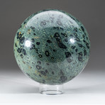 Polished Museum Quality Kambaba Jasper Sphere + Acrylic Display Stand // 23.6 lb Sphere