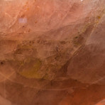 Polished Rose Quartz Sphere + Illuminated Wooden Base // 112 lb Sphere