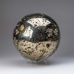 Polished Pyrite Sphere // 33 lb