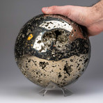 Polished Pyrite Sphere // 33 lb