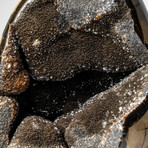 Polished Septarian Druzy Egg + Acrylic Display Stand V3