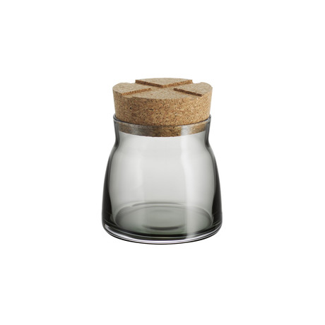 Kosta Boda // Bruk Jar + Cork // Gray (Small)