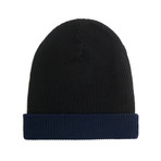 Merino Wool Reversible Hat // Black