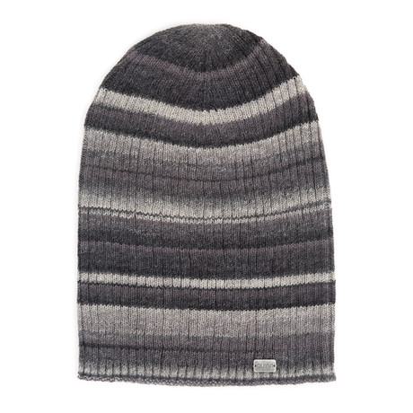 Wool + Acrylic Slouchy Hat // Gray