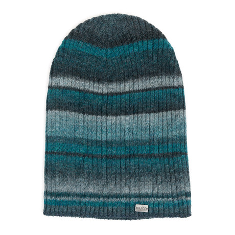 Wool + Acrylic Slouchy Hat // Teal