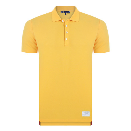 Owen Short Sleeve Polo Shirt // Mustard (XS)