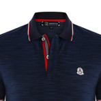 Jax Short Sleeve Polo // Navy + Sax (XL)