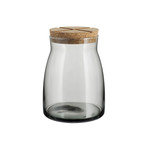 Kosta Boda // Bruk Jar + Cork // Gray (Small)