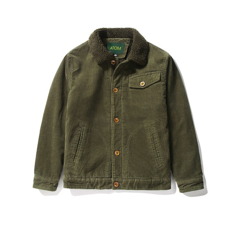 Sherling Jacket // Army Green (XL)