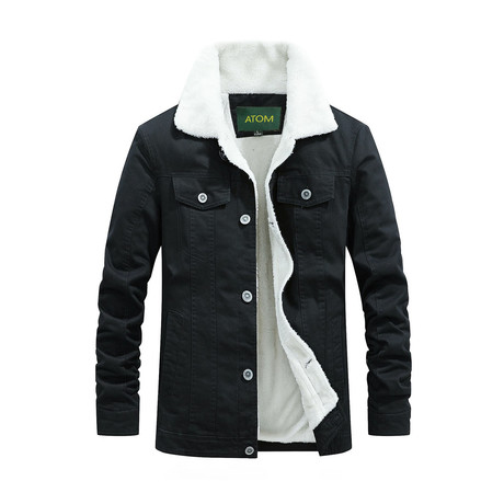 Cozy Sherpa Jacket // Black (L)