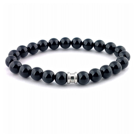 Stone Bracelet // Night Black (S)