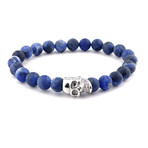 Stone Bracelet Skull // Matte Navy (S)