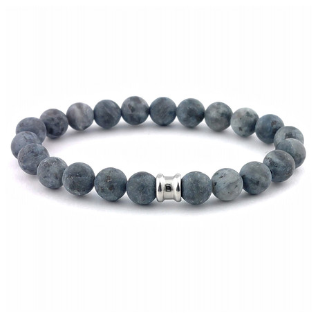 Stone Bracelet // Matte Lavikite (S)