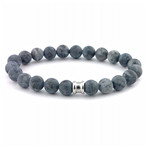 Stone Bracelet // Matte Lavikite (L)