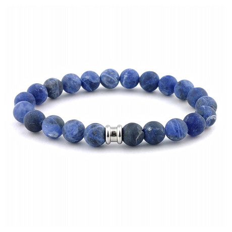 Stone Bracelet // Matte Navy (S)