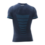 Iron-Ic // Running Short Sleeve Shirt 6.0 // Blue + Bluette (XXL)