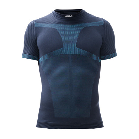 Iron-Ic // Running Short Sleeve Shirt 6.0 // Blue + Bluette (S)