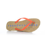 Base Men's Flip Flop // Natural + Red (46)