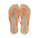 Base Men's Flip Flop // Natural + Red (46)