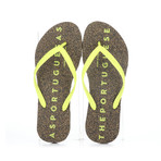 Base Men's Flip Flop // Yellow + Black (40)