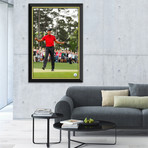 Tiger Woods // Masters Champion Facsimile Signed Golf Ball // Framed Canvas