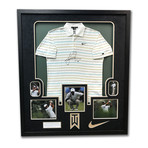 Tiger Woods // Tournament Worn + Nike Golf Polo // Autographed Framed UDA