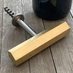 Special Edition Modern HEX Series Corkscrew // Brushed Brass