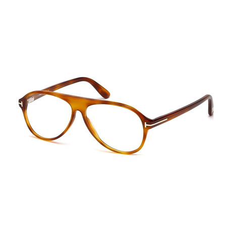 Tom Ford // Men's Aviator Optical Frames // Havana