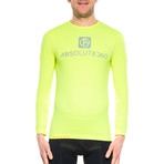 Men's Infrared Running Long Sleeve Crew Neck // Neon Yellow (XL)