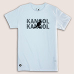 Kangol Block Letter & Kangaroo // White (S)