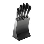 Limited Edition Knife Set + Stainless Steel Block // 6pcs // Gray