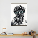 Zeus the king of gods (16"W x 20"H x 0.2"D)