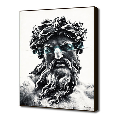 Zeus the king of gods (16"W x 20"H x 0.2"D)
