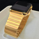 24K Gold // Apple Watch Series 6 // Gold Links Band // 44mm