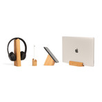 Loma // Vertical Laptop Stand (Oak)