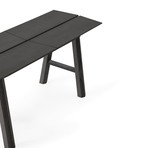 Savia // Two Seat Bench (Light Wood + Black)