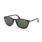 Men's Classic Square Sunglasses // Havana + Green