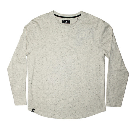 Neppy Yarn Long Sleeve Knit Top // Cream (S)