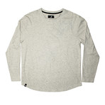 Neppy Yarn Long Sleeve Knit Top // Cream (S)