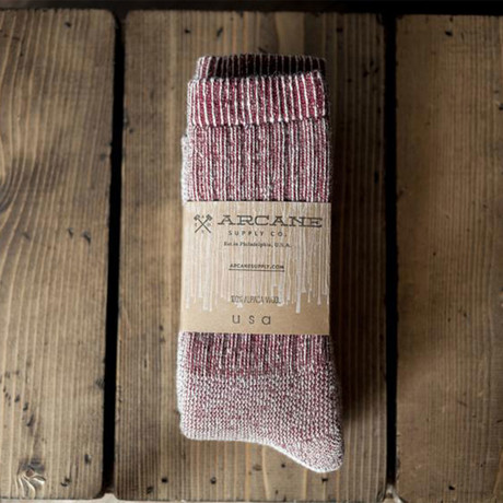 Alpaca Wool Socks // Wine